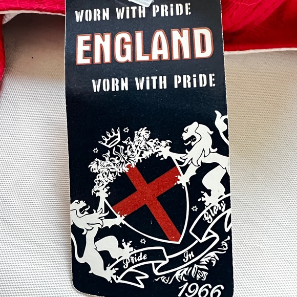 England 1966 World Cup Baseball Cap red Boy's Size 52 St George Cross Football - Picture 5 of 7